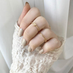 Twist layered リング SET ring bling moon