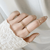 Twist layered リング SET ring bling moon
