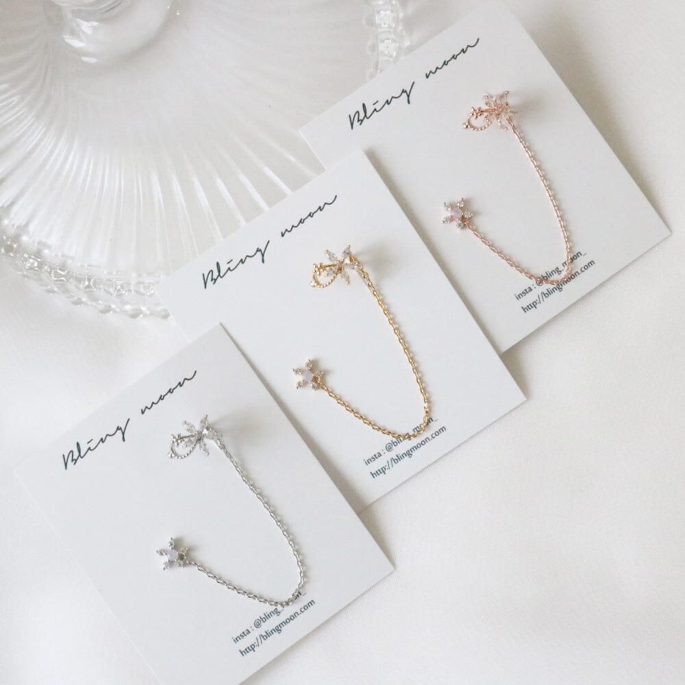 Two Flynn ピアス・イヤーカフ Earcuffs bling moon