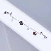 ウォルター 蝶々 キュービック チェーン ピアッシング Piercing from lizzy