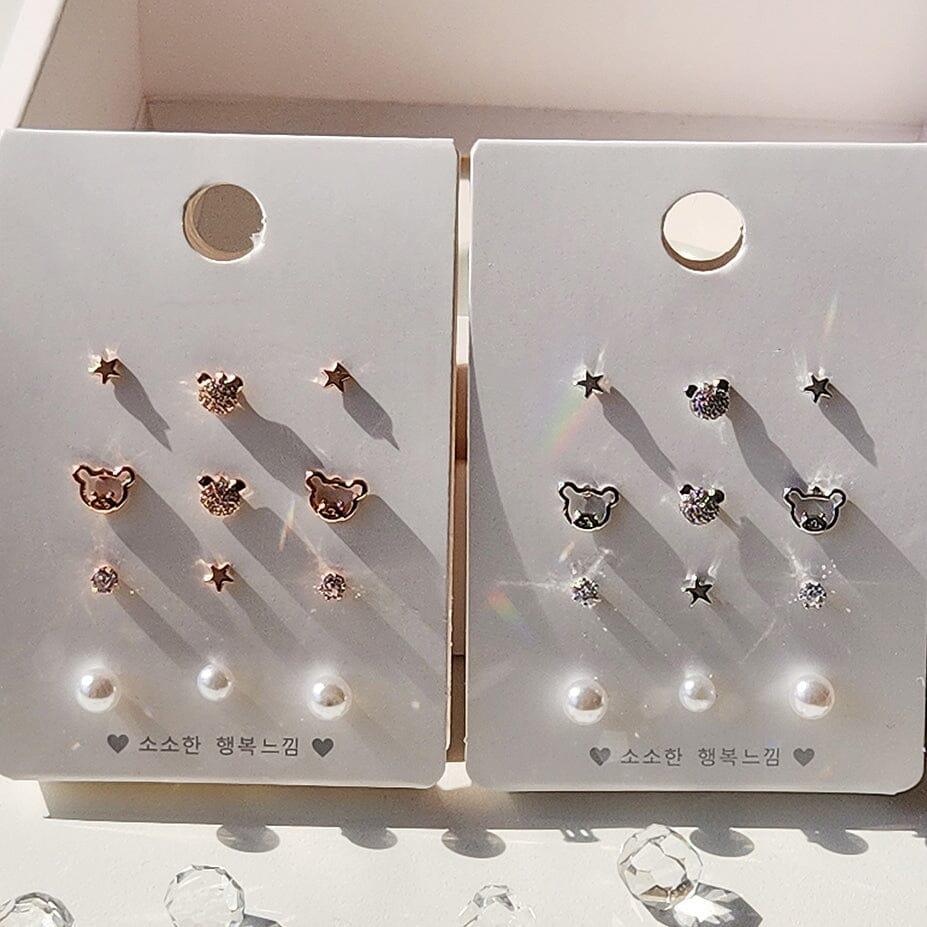 Ver2. 今週はピアスセット (6Type 2Color) Earrings SET ME UP♡ 