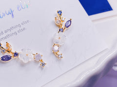 ヴァイオレットフラワーピアス Earrings anything else