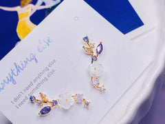 ヴァイオレットフラワーピアス Earrings anything else