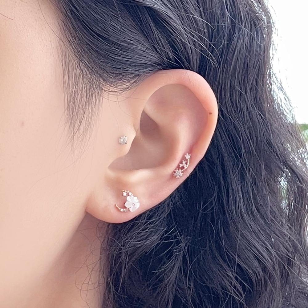 White Moon (ピアス/ピアッシング) Piercing bling moon