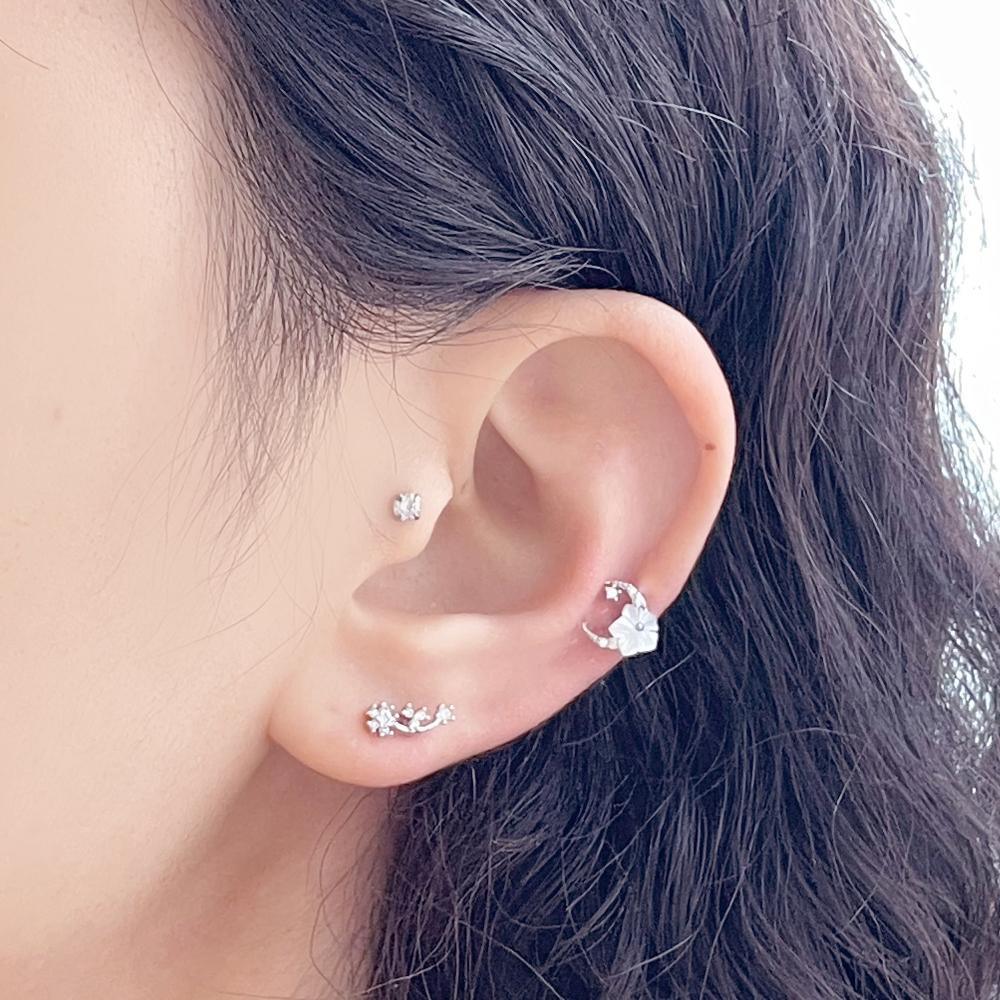 White Moon (ピアス/ピアッシング) Piercing bling moon