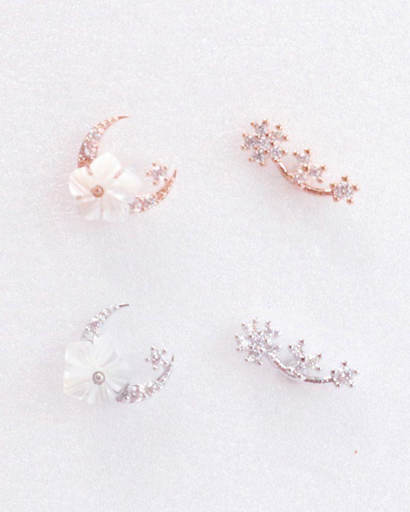 White Moon (ピアス/ピアッシング) Piercing bling moon