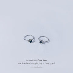 星アイコンビドリングピアス Piercing from lizzy