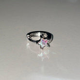 星 スター キュービックリング ミニリングピアス Earrings oh-kim