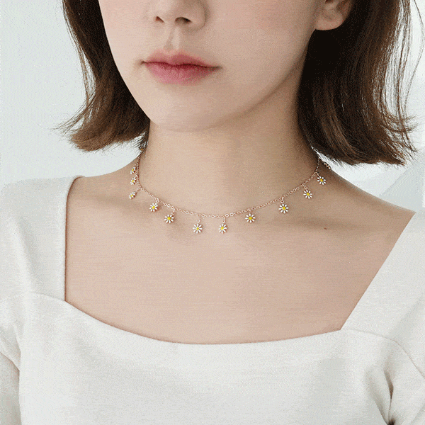 YellowFlowerネックレス necklace soo&soo