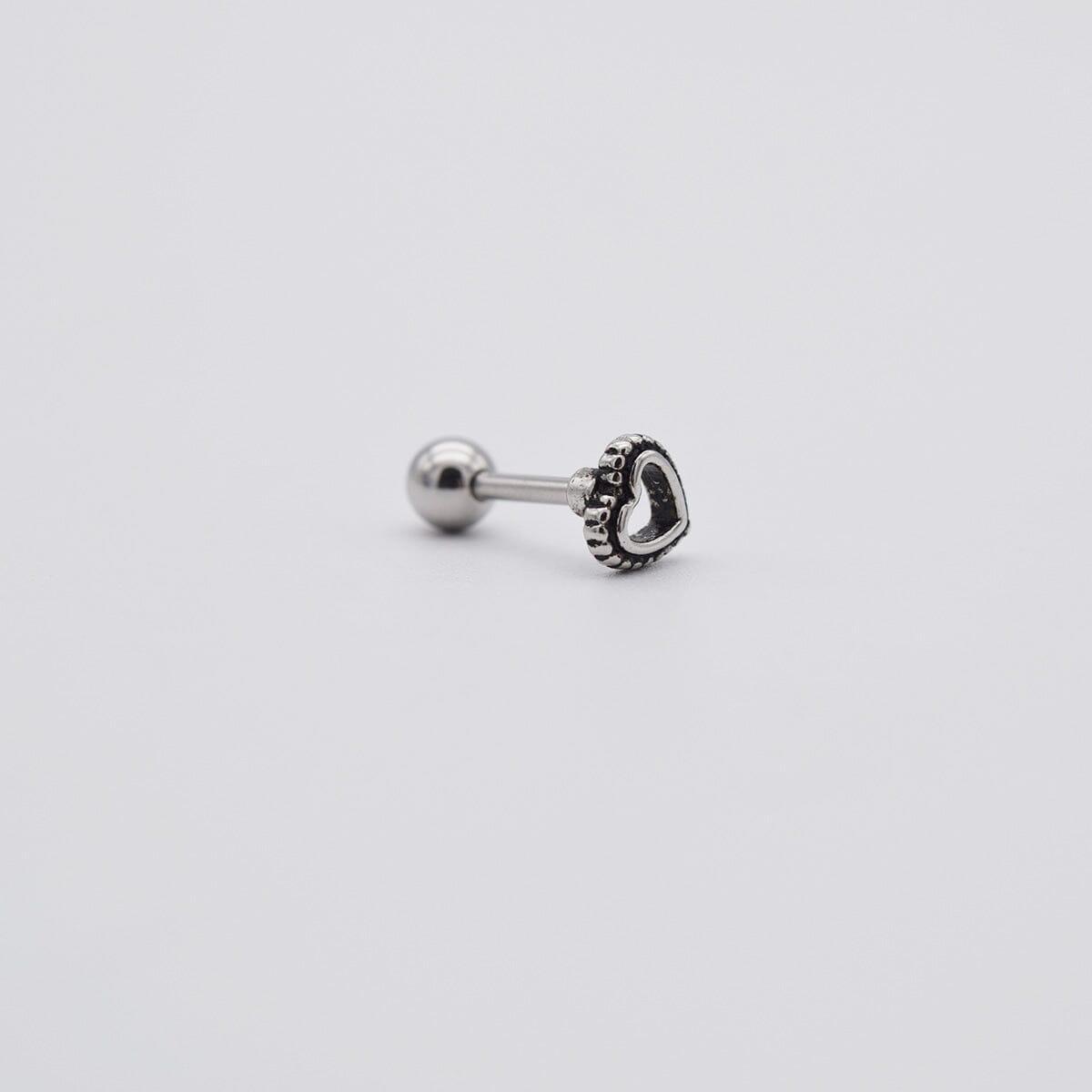 油絵ポイントハートラインピアッシング Piercing 10000won