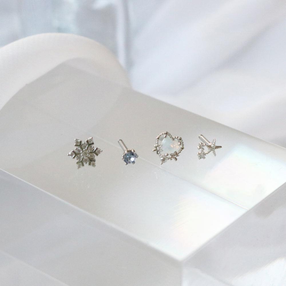 ゆきばなピアッシング(4 set) Piercing bling moon