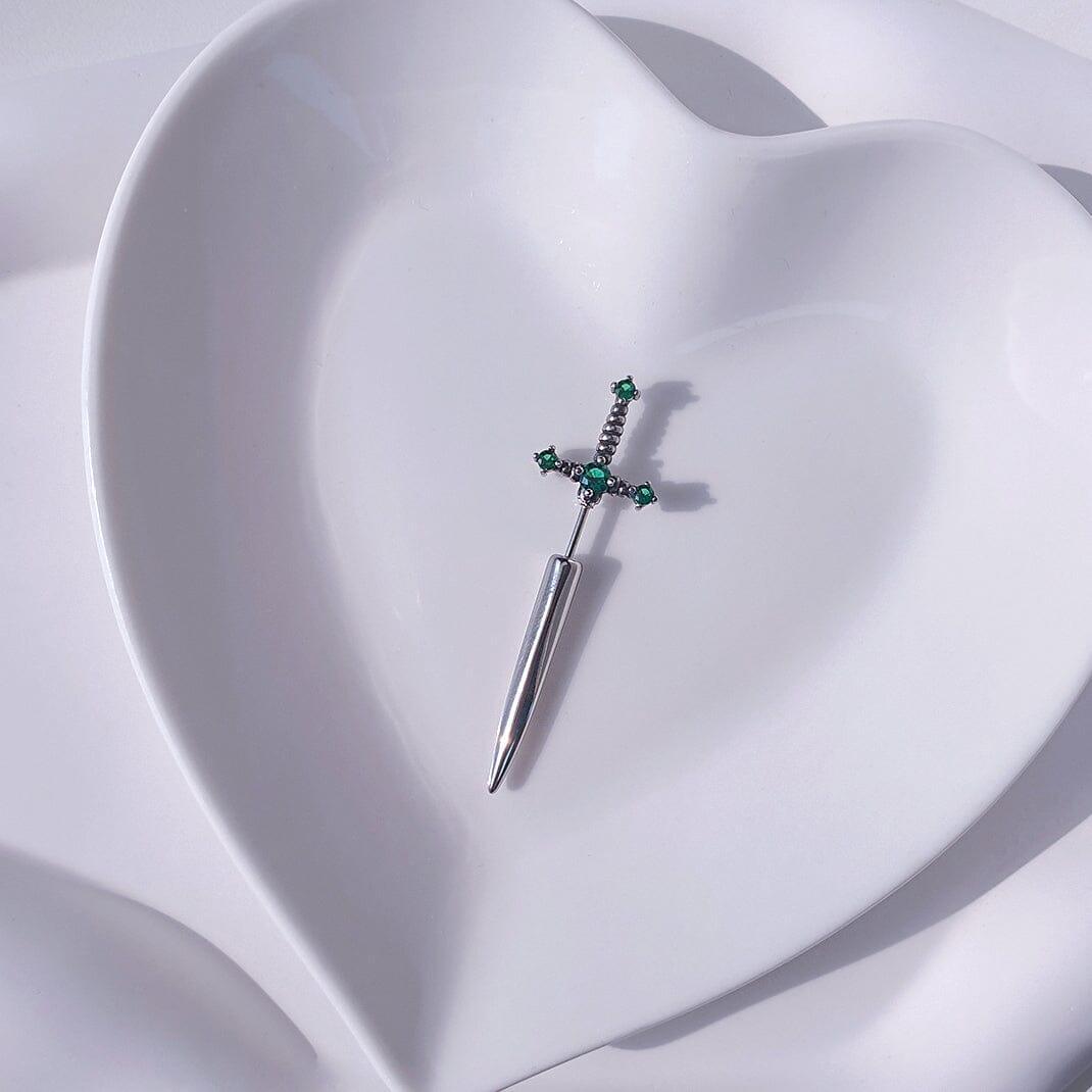 ユニーク クロス ソード ガム ピアッシング Piercing from lizzy