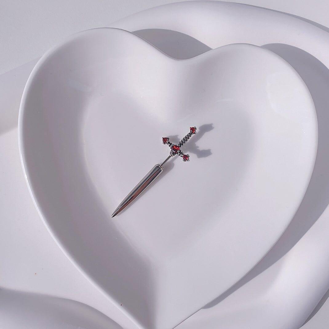 ユニーク クロス ソード ガム ピアッシング Piercing from lizzy