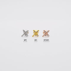 ユニークドットライン十字架 ピアッシング Piercing 10000won