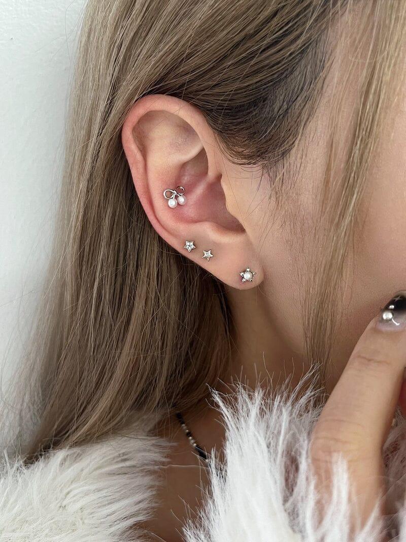 真珠 リボン チェリー・ピアッシング Piercing younglong-seoul