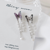 真珠シェドウ蝶 ピアッシング Piercing bling moon