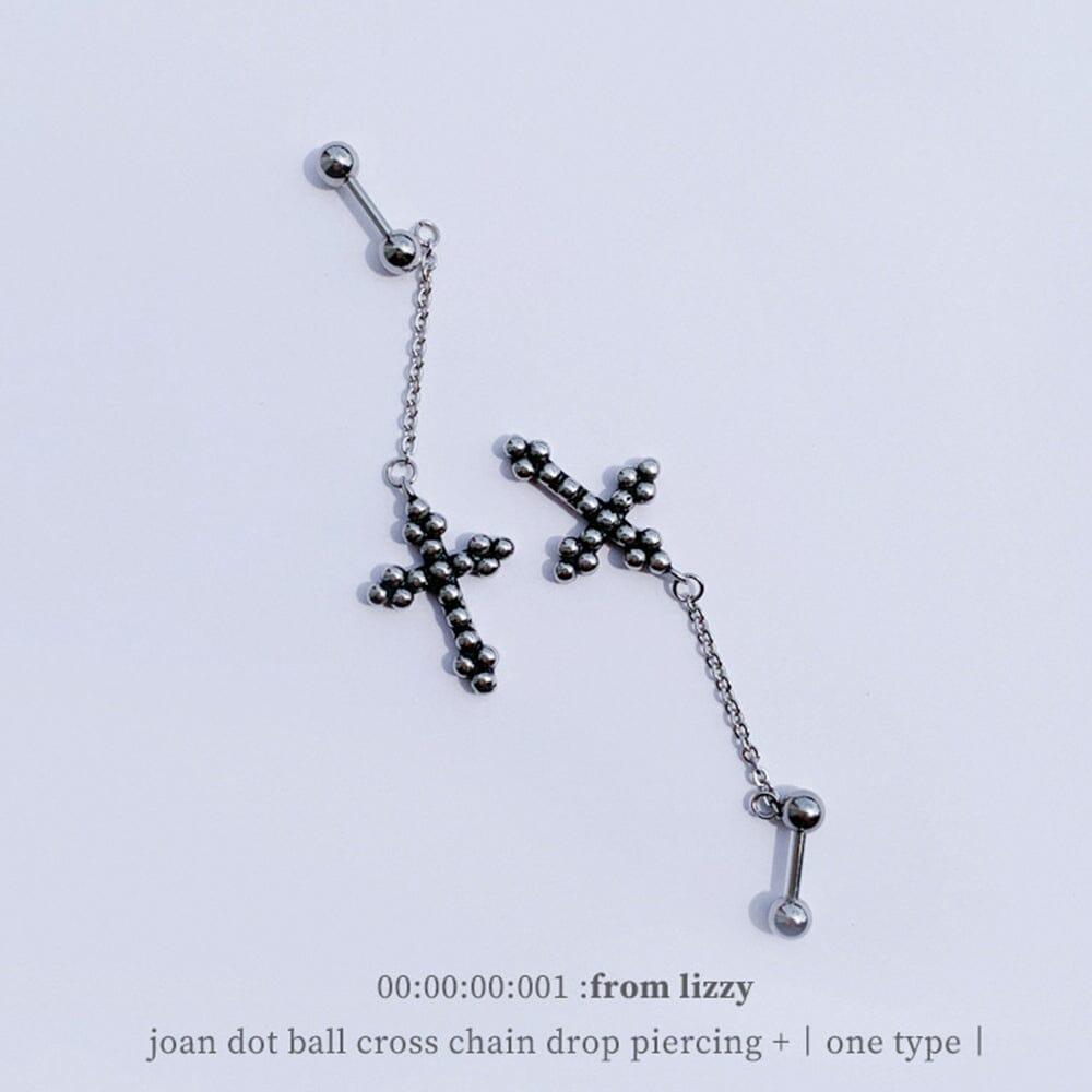 ジョアン・ドット・ボール・クロス十字架・ピアッシング Piercing from lizzy