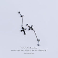 ジョアン・ドット・ボール・クロス十字架・ピアッシング Piercing from lizzy