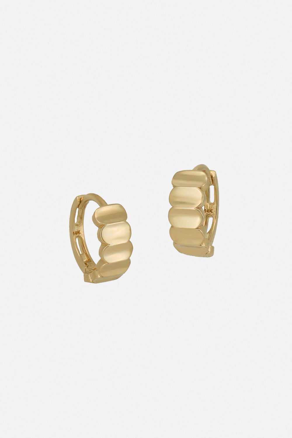 14k loop line one touch earring