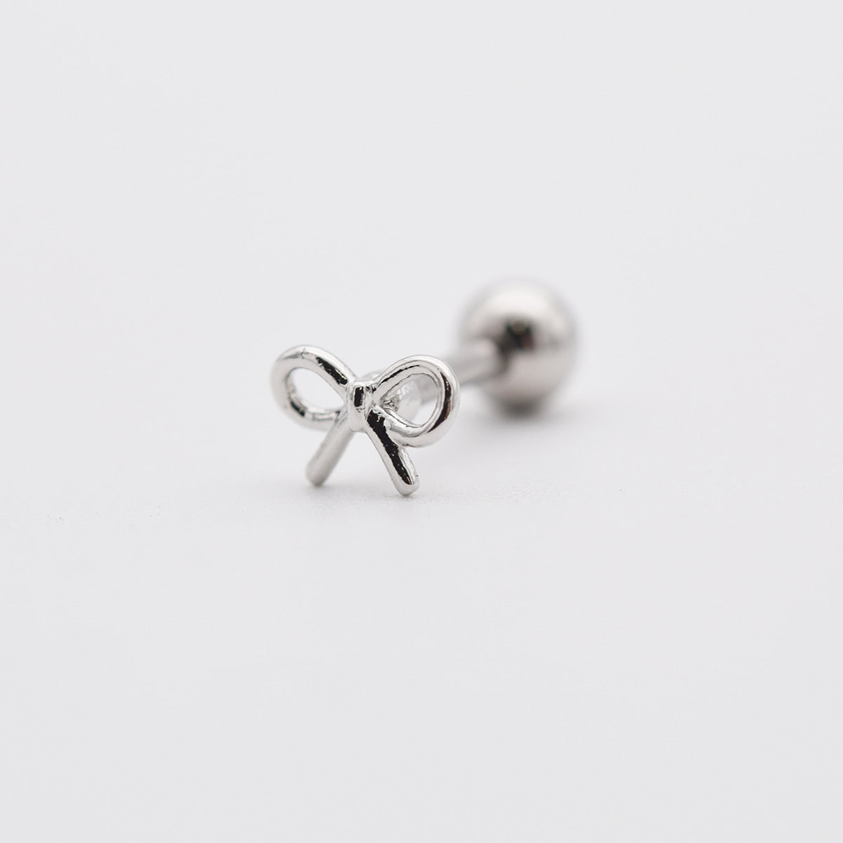 [Set of 5] [Surgical] Lucky Four Leaf Clover 16G Body Piercing Back Piercing Cartilage Piercing 