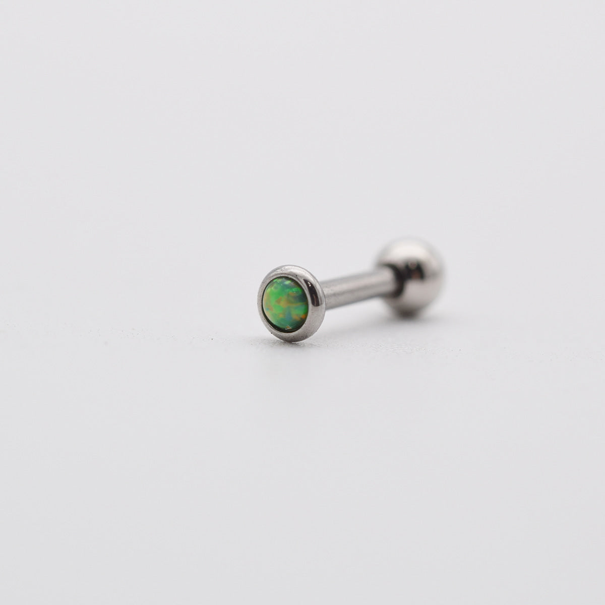[Set of 5] [Surgical] Lucky Four Leaf Clover 16G Body Piercing Back Piercing Cartilage Piercing 