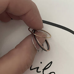 サージカル 0.5mm 極細リング 4色 重ね付け シンプル 指輪 シンプル レイヤード 指輪