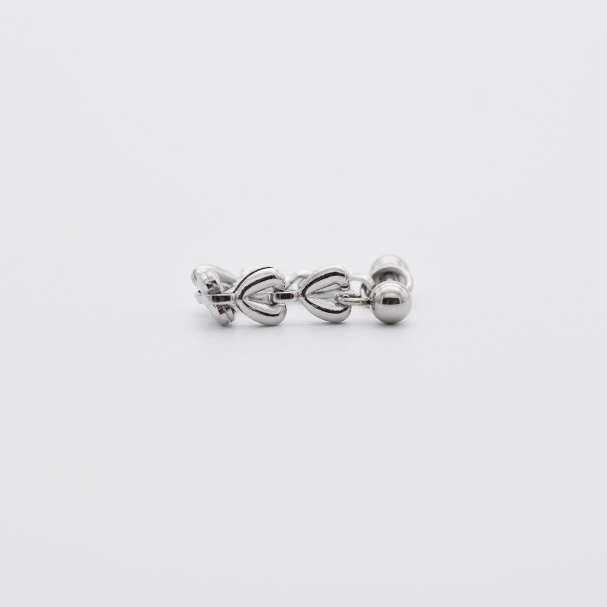 [全サージカル]ハートチェーン ヘリックスピアス 16G ボディピアス キャッチ made