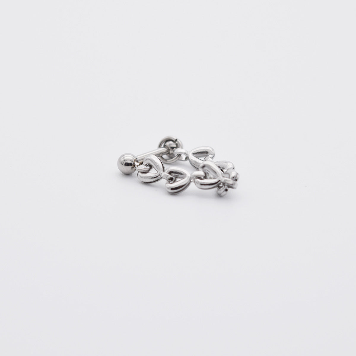 [全サージカル]ハートチェーン ヘリックスピアス 16G ボディピアス キャッチ made