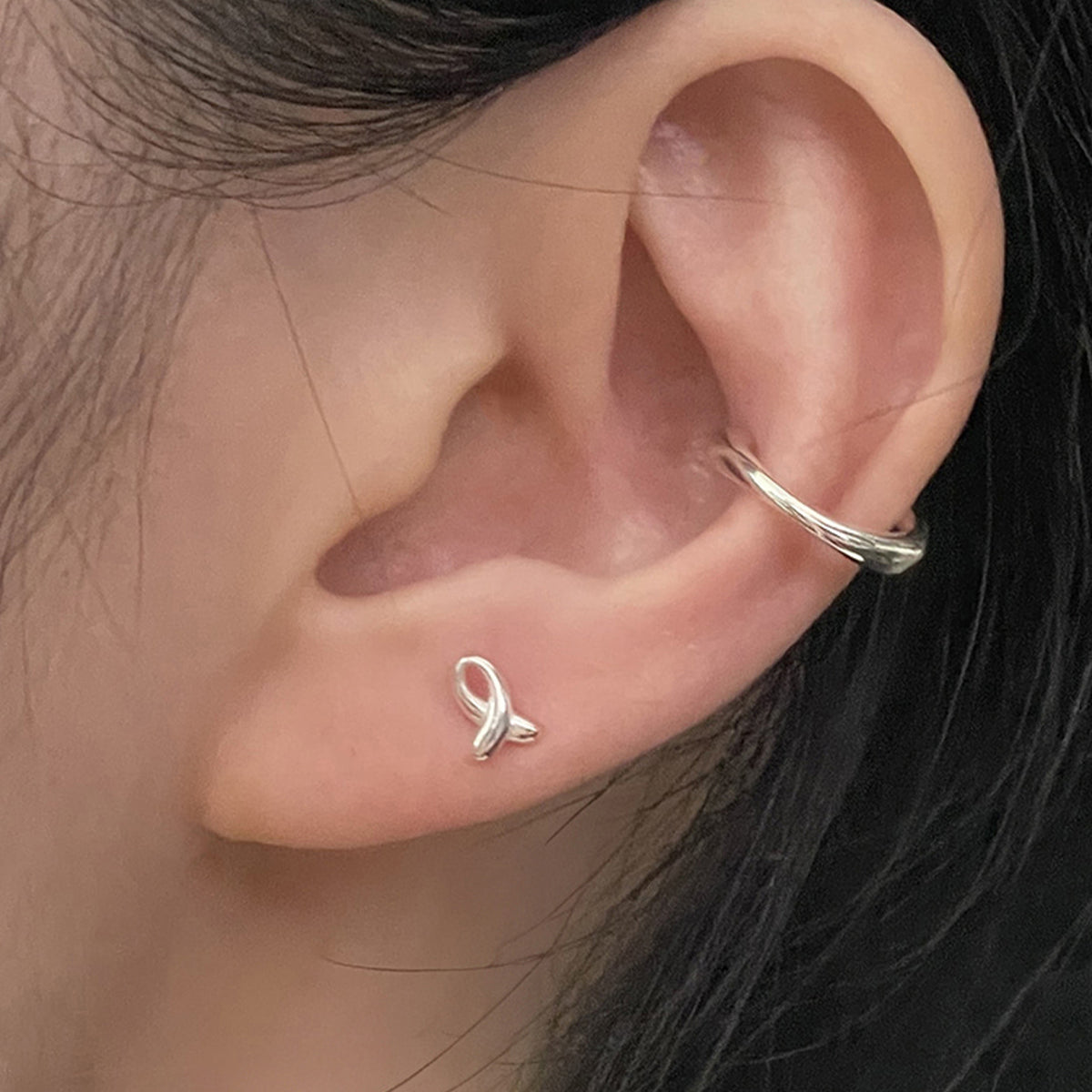 [Surgical] Mini Flow Ribbon (3 Colors) 16G Body Piercing Back Piercing Cartilage Piercing 