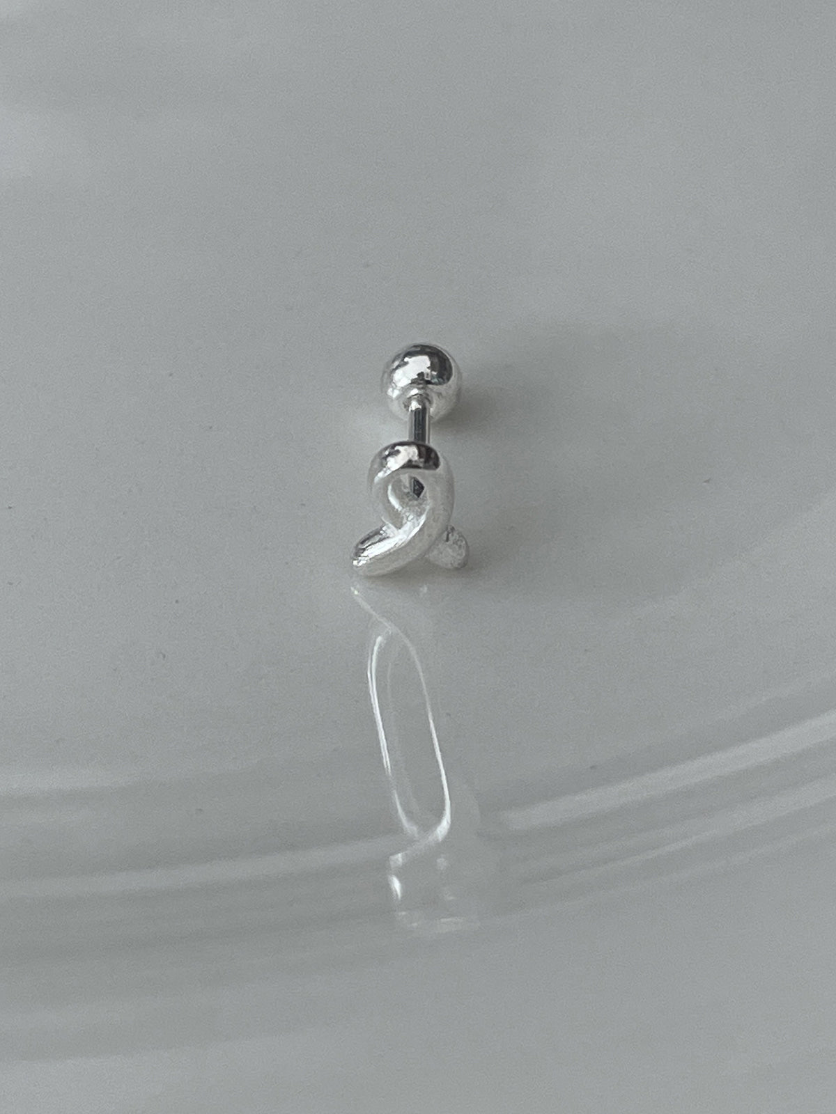 [Surgical] Mini Flow Ribbon (3 Colors) 16G Body Piercing Back Piercing Cartilage Piercing 