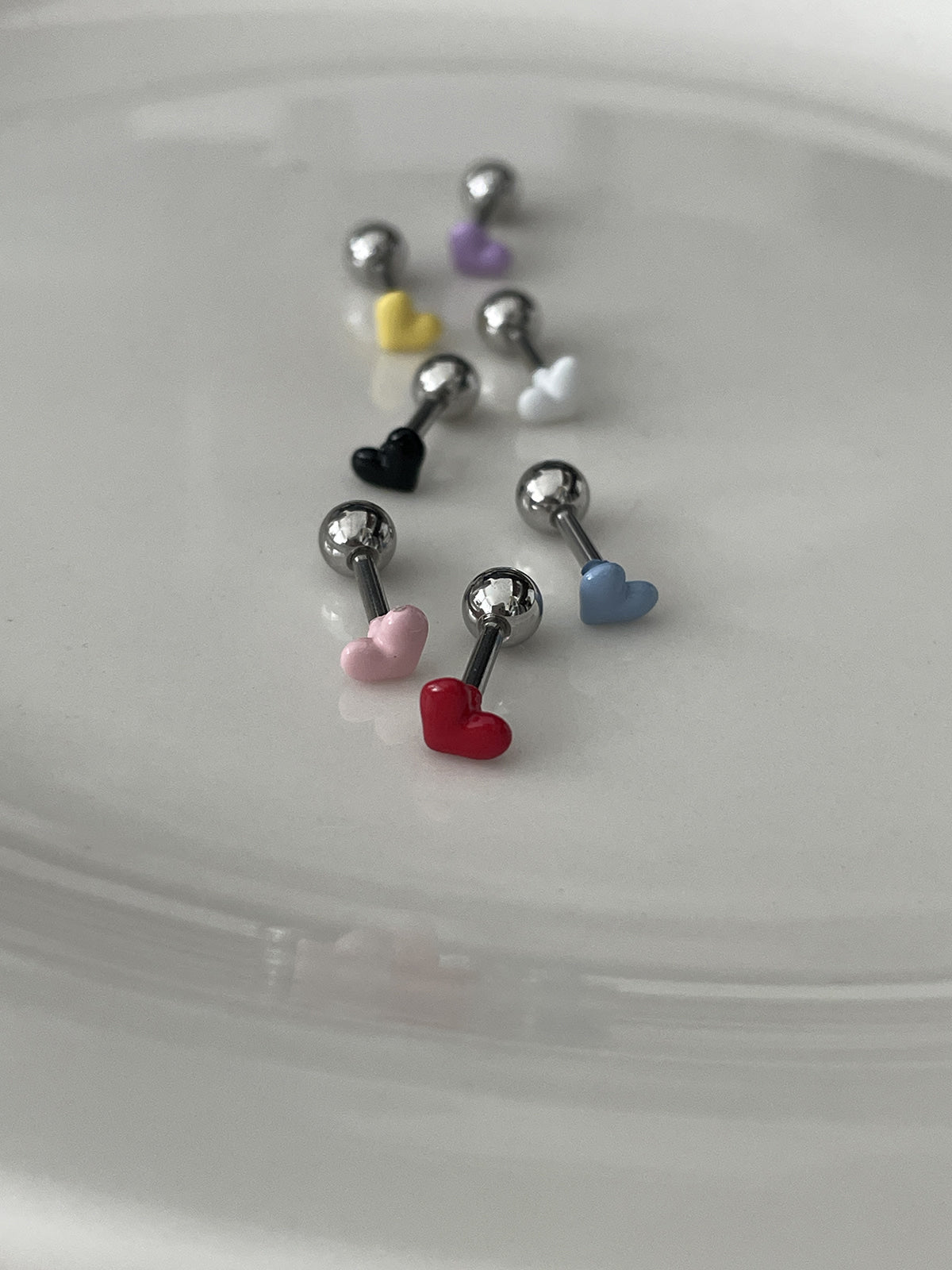 [Surgical] Mini Flow Ribbon (3 Colors) 16G Body Piercing Back Piercing Cartilage Piercing 