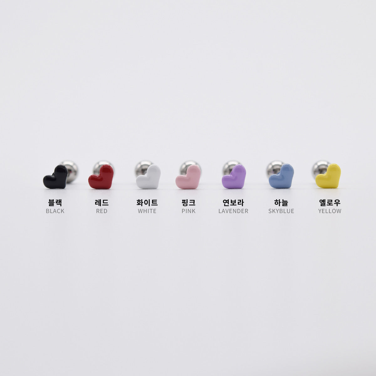 [Surgical] Mini Flow Ribbon (3 Colors) 16G Body Piercing Back Piercing Cartilage Piercing 