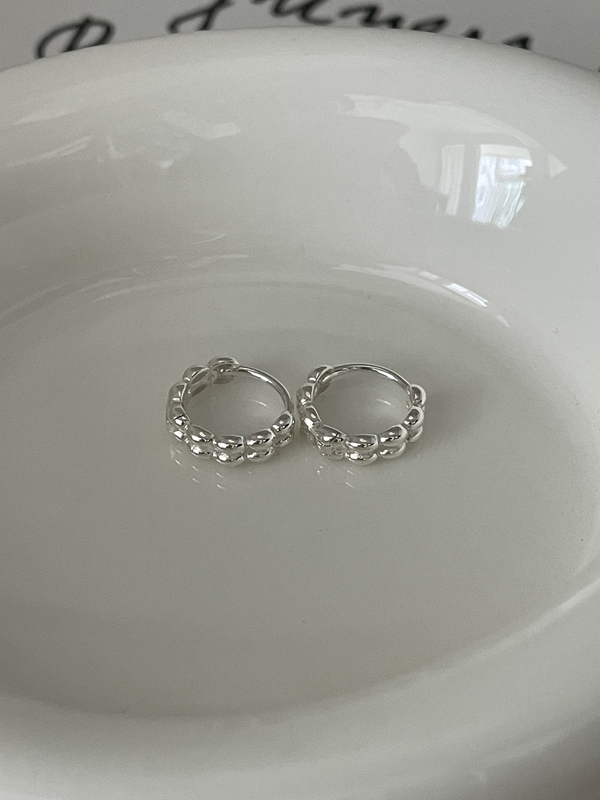[925 Silver]ミニマル ウィーン ワンタッチ フープピアス リングピアス