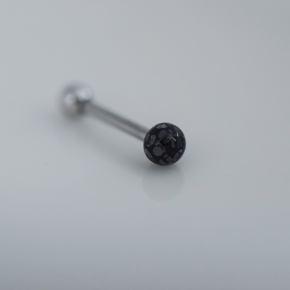 [5個セット][サージカル]黒月フクロウ ピアスセット16G ボディピアス 三日月 ブラック アシンメトリー