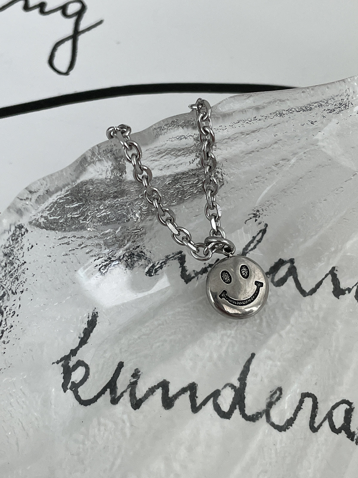 [全サージカル]アンバランススマイルチェーンブレスレット リンクチェーン