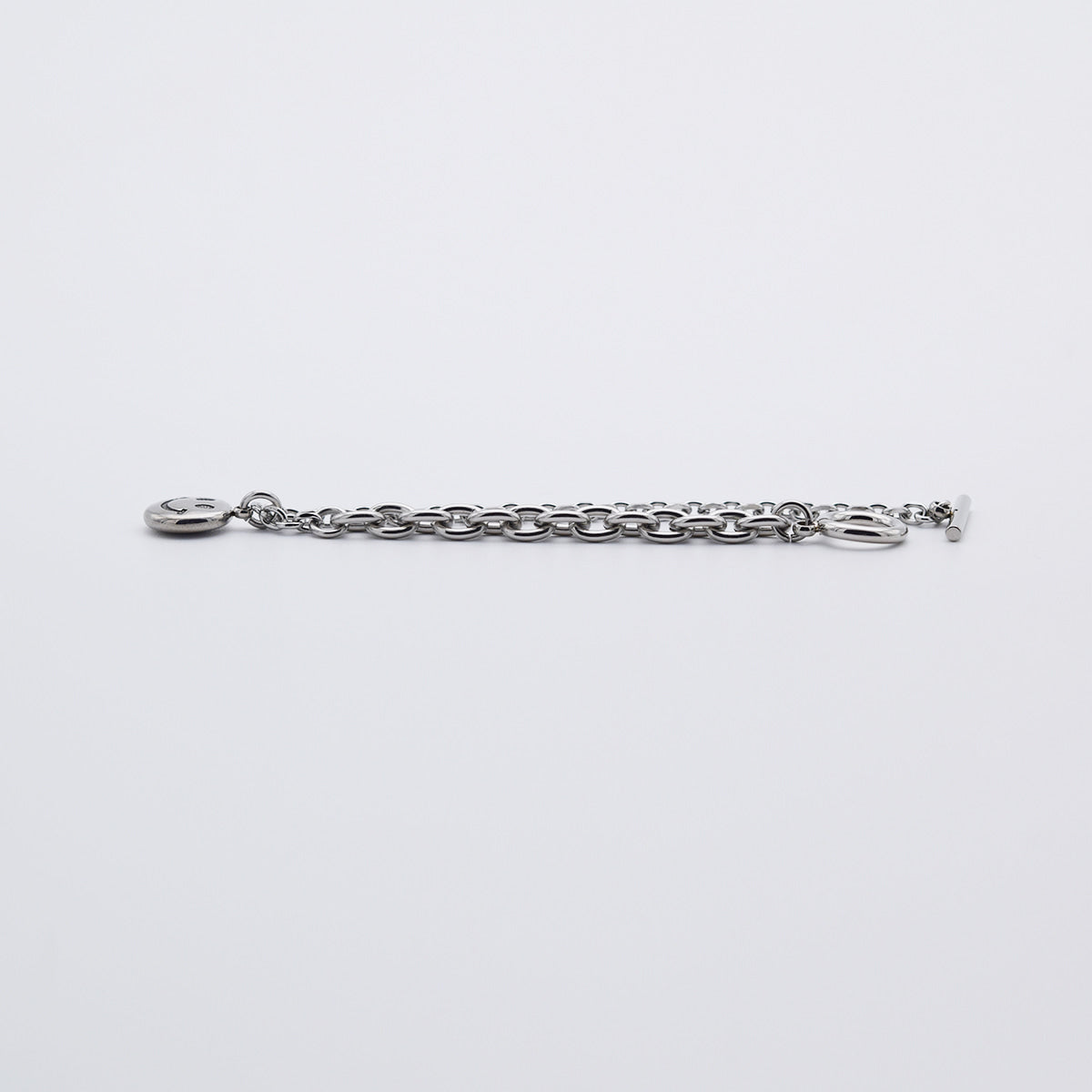 [全サージカル]アンバランススマイルチェーンブレスレット リンクチェーン