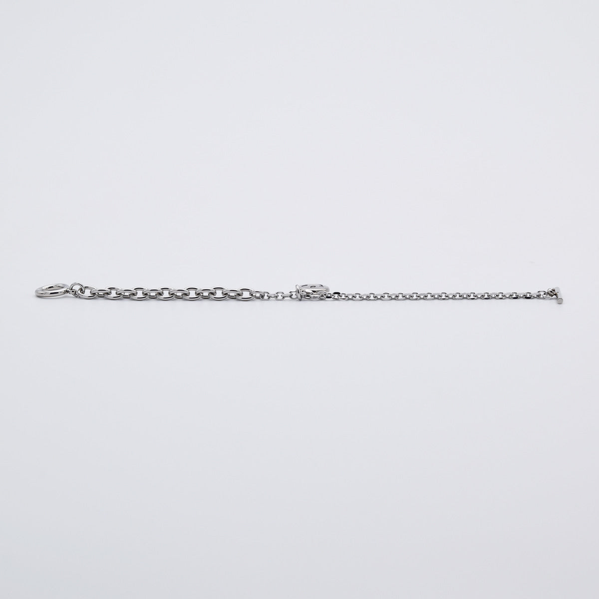 [全サージカル]アンバランススマイルチェーンブレスレット リンクチェーン