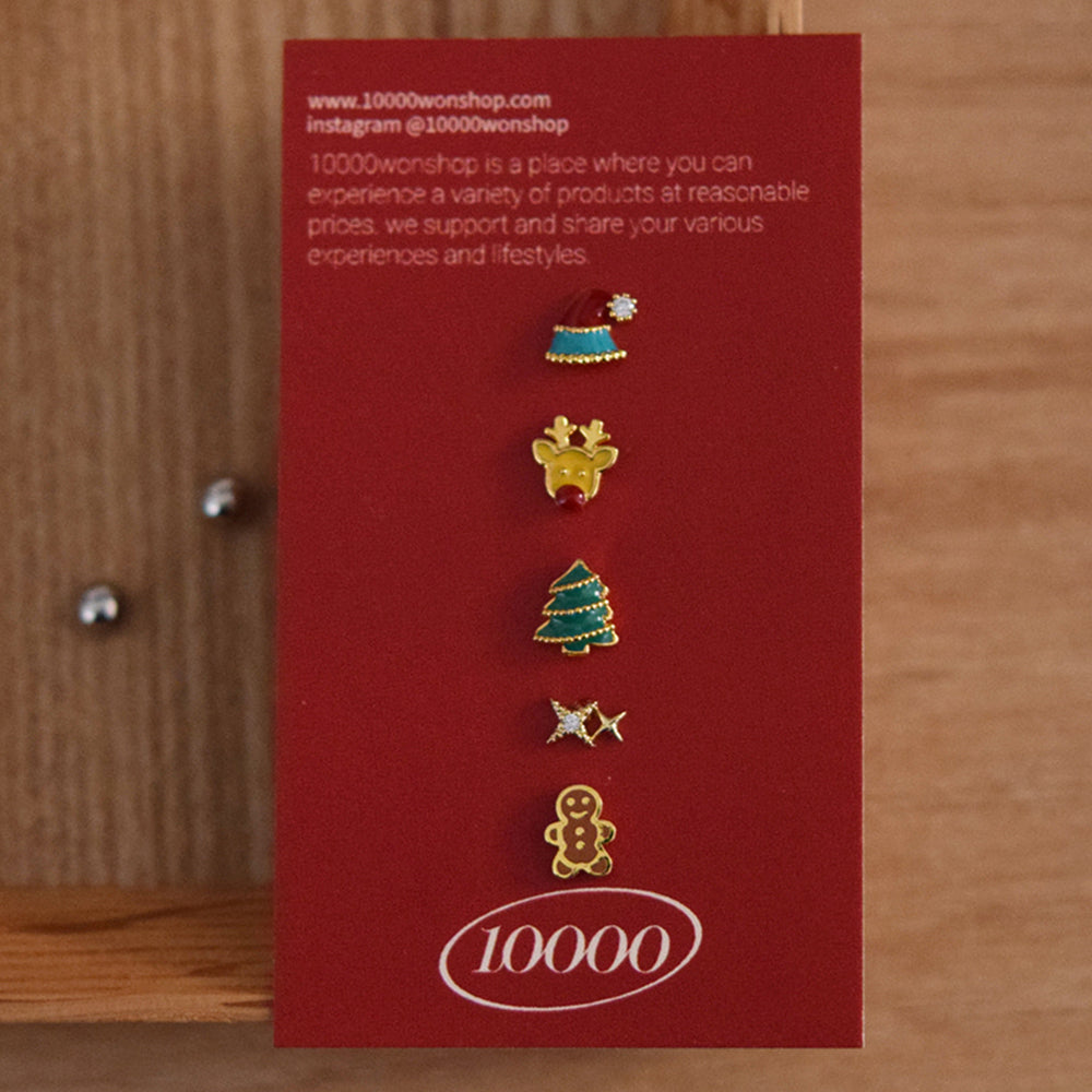 [ชุด 5 ชิ้น] [ผ่าตัด] ชุดเจาะรูปไอศกรีมถั่ว 16G เจาะร่างกาย เจาะหลัง เจาะกระดูกอ่อน 