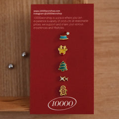 [ชุด 5 ชิ้น] [ผ่าตัด] ชุดเจาะรูปไอศกรีมถั่ว 16G เจาะร่างกาย เจาะหลัง เจาะกระดูกอ่อน 