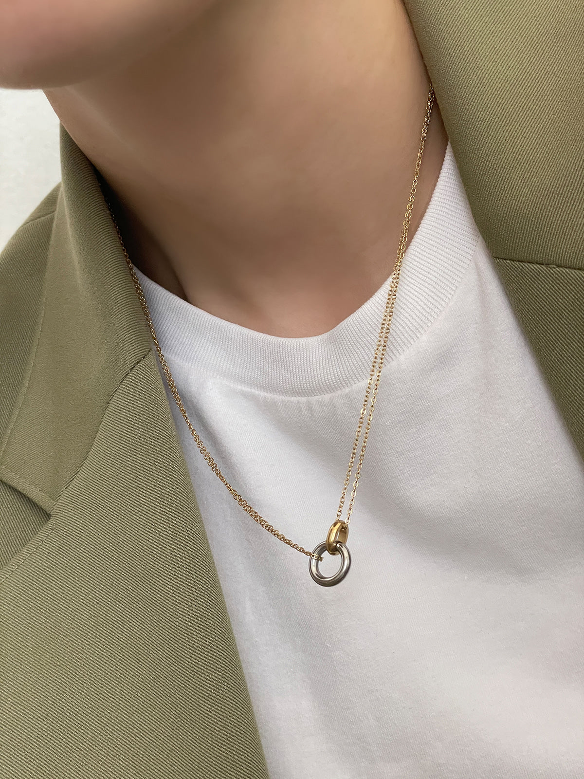 [All Surgical] Antique Book Locket Chain Necklace