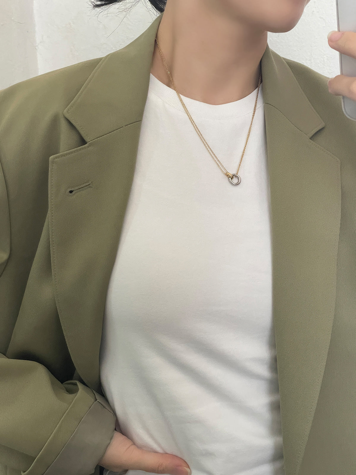 [All Surgical] Antique Book Locket Chain Necklace