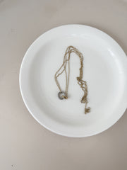 [All Surgical] Antique Book Locket Chain Necklace