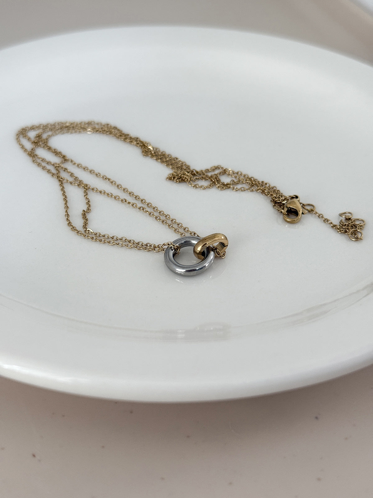 [All Surgical] Antique Book Locket Chain Necklace
