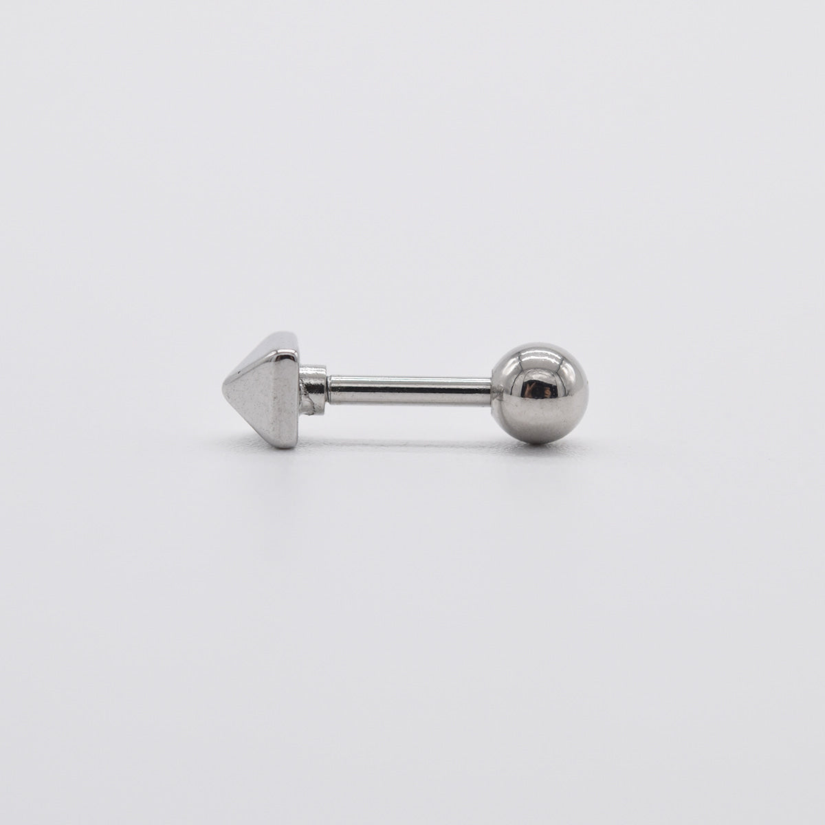 [全サージカル]スクエアスタッズ バーベルピアス 16G ピラミッドスタイル バーベルピアス 316L
