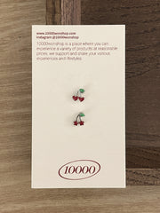 [全サージカル]チェリーハート スター  バーベル ピアス (2Type) 16G ボディピアス キャッチ さくらんぼ ピアス