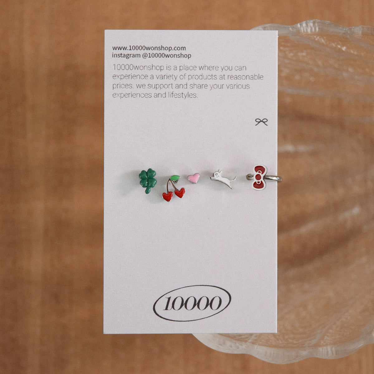 [5個セット][サージカル]スイートモチーフ ピアスセット16G ボディピアス ハート チェリー リボン 可愛い ミニ