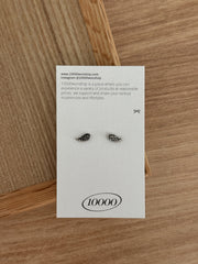 [サージカル]アンティーク風 ウィング ピアス 16G 羽根モチーフ 軟骨ピアス