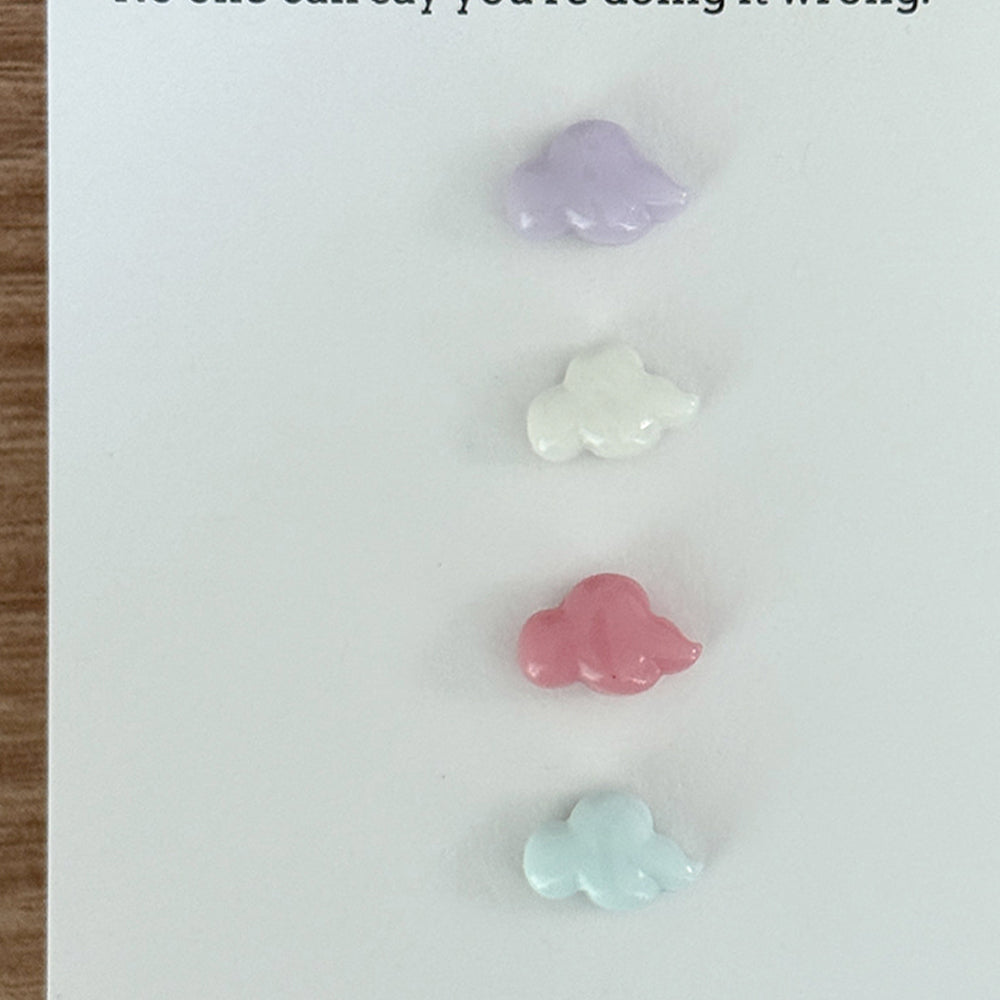 [サージカル]ころんと雲バーベルピアス アクリル (4Color) 16G ボディピアス クラウドピアス