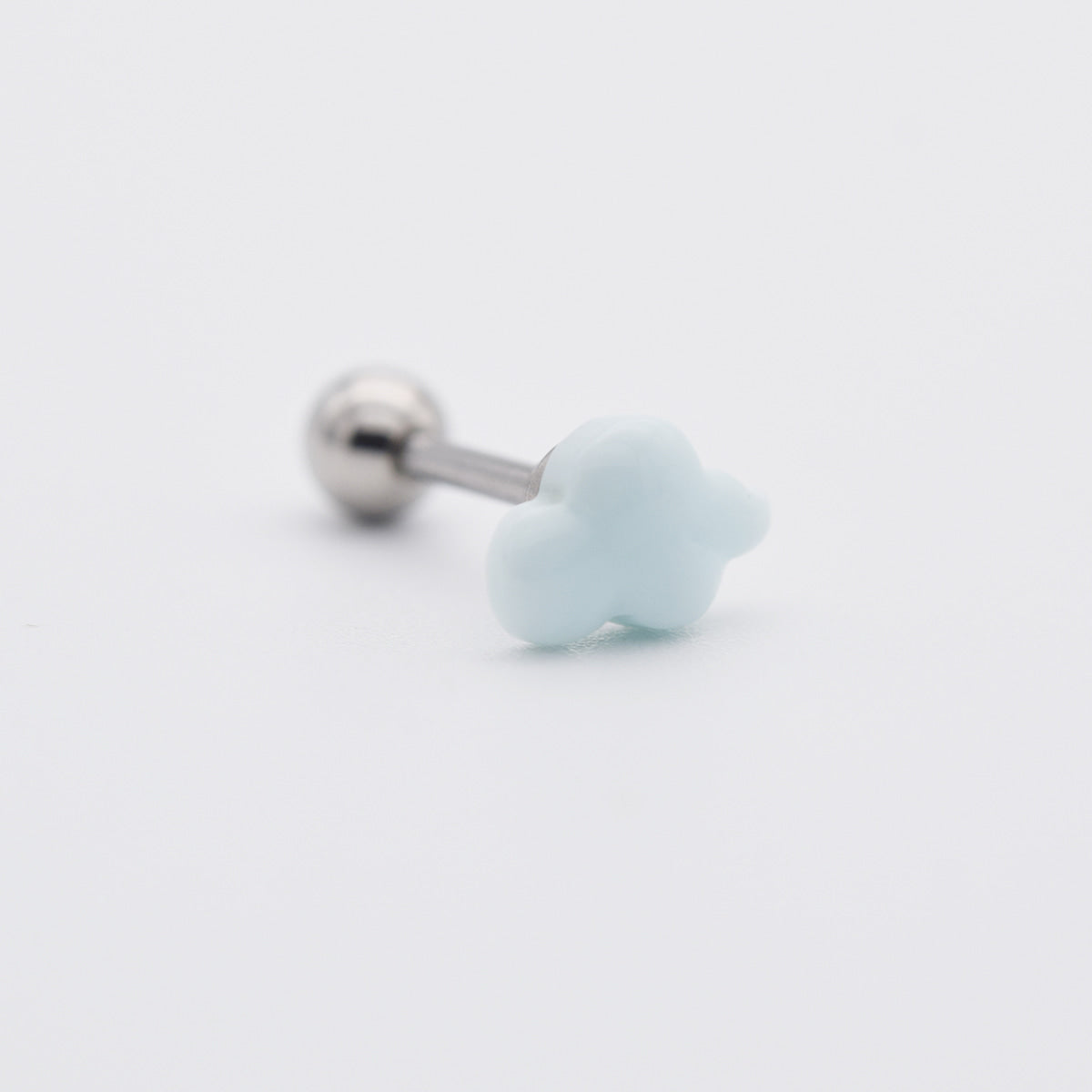 [サージカル]ころんと雲バーベルピアス アクリル (4Color) 16G ボディピアス クラウドピアス