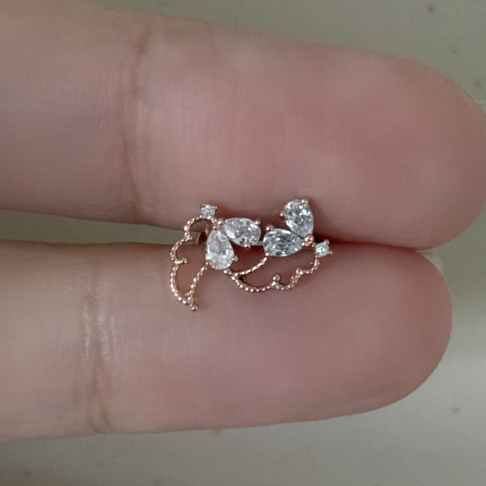 [ผ่าตัด] ริบบิ้นมินิโฟลว์ (3 สี) 16G เจาะร่างกาย เจาะหลัง เจาะกระดูกอ่อน 